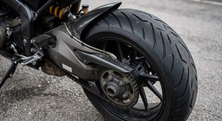 part worn motorcycle tyre